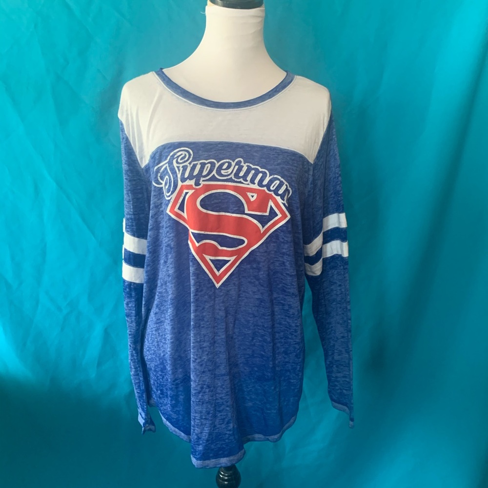 ❤️ Superman Women’s Blue/White/Red Top size XXXL/23